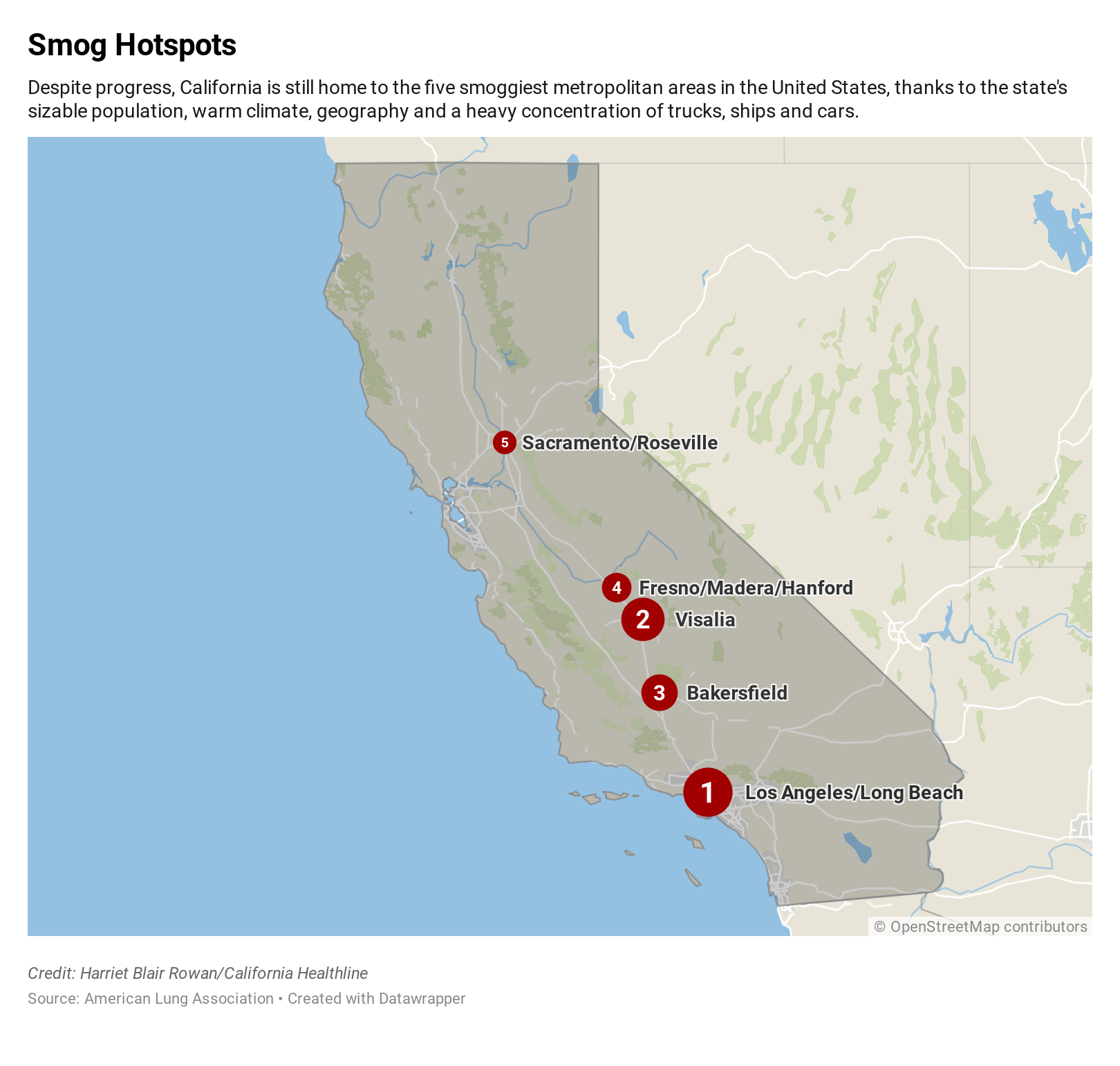 Is the air quality improving in LA?