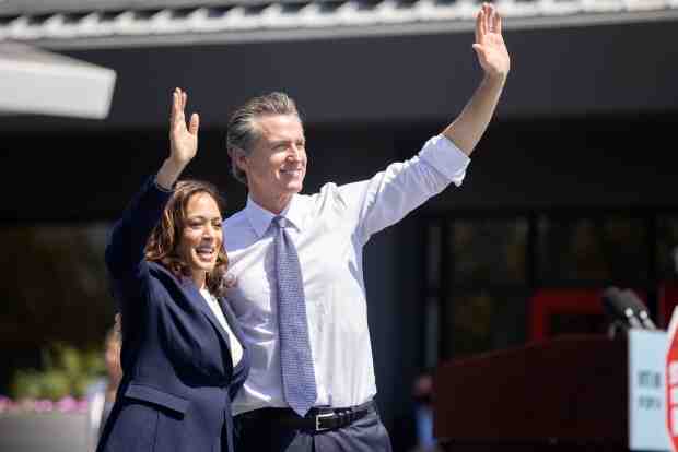 "Join us in California." Newsom is running a re-election campaign in Florida