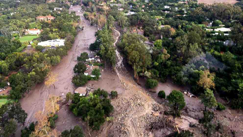 Multiple cars stuck in California landslide: officials